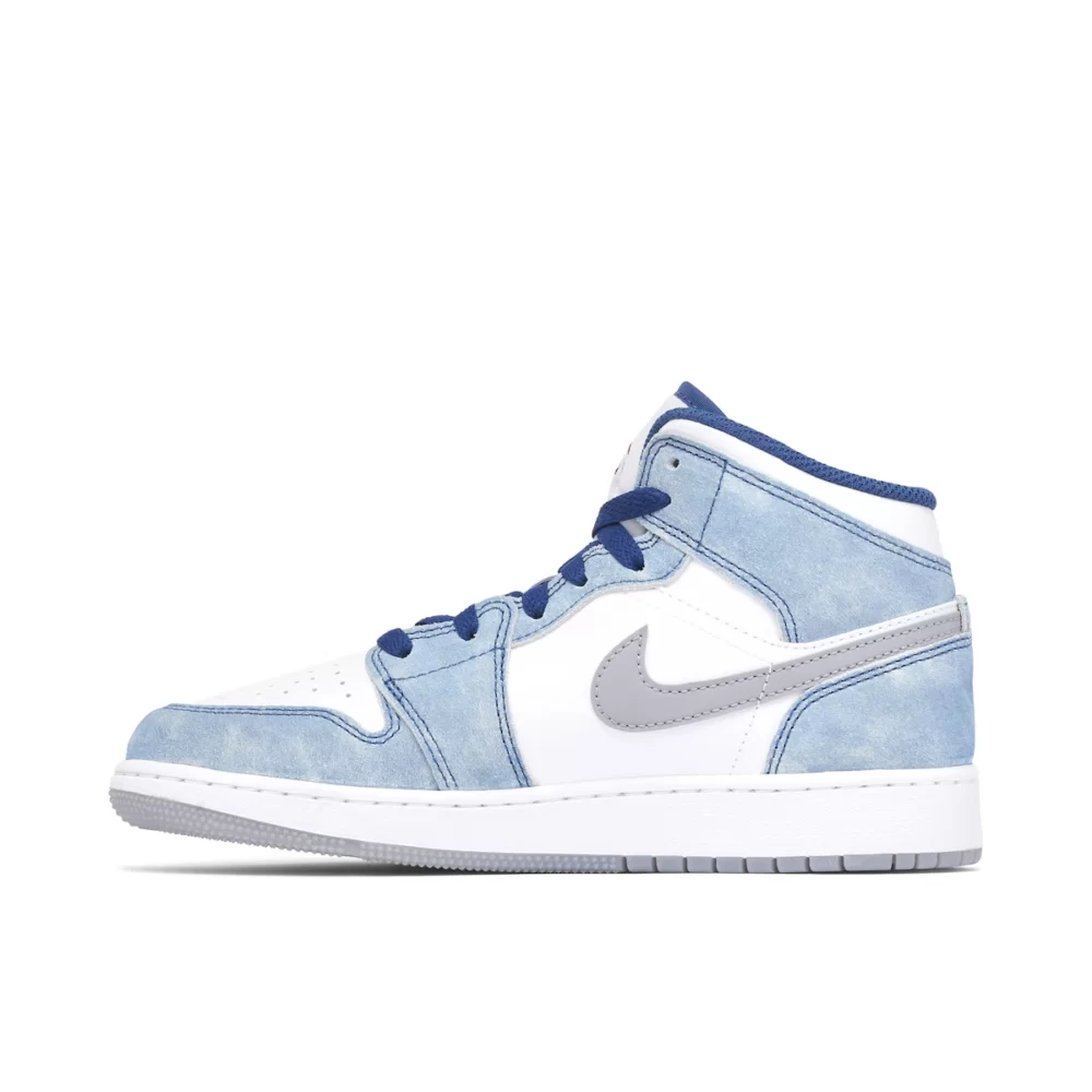 Nike AJ1 Mid French Blue - Image 2