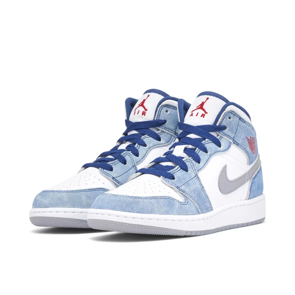 Nike AJ1 Mid French Blue - Image 4